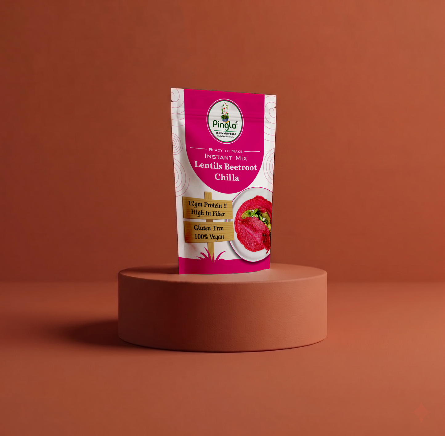 Lentills Beetroot Chilla Mix