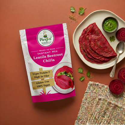 Lentills Beetroot Chilla Mix