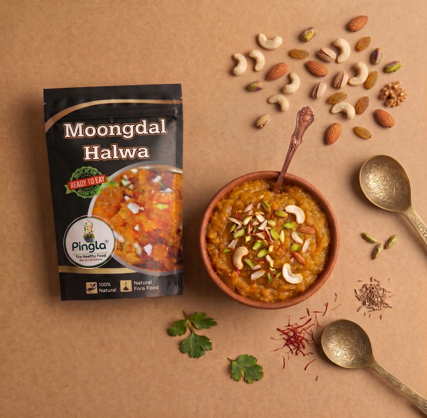 Moongdal Halwa | Just Add Hot Water | Serves 2